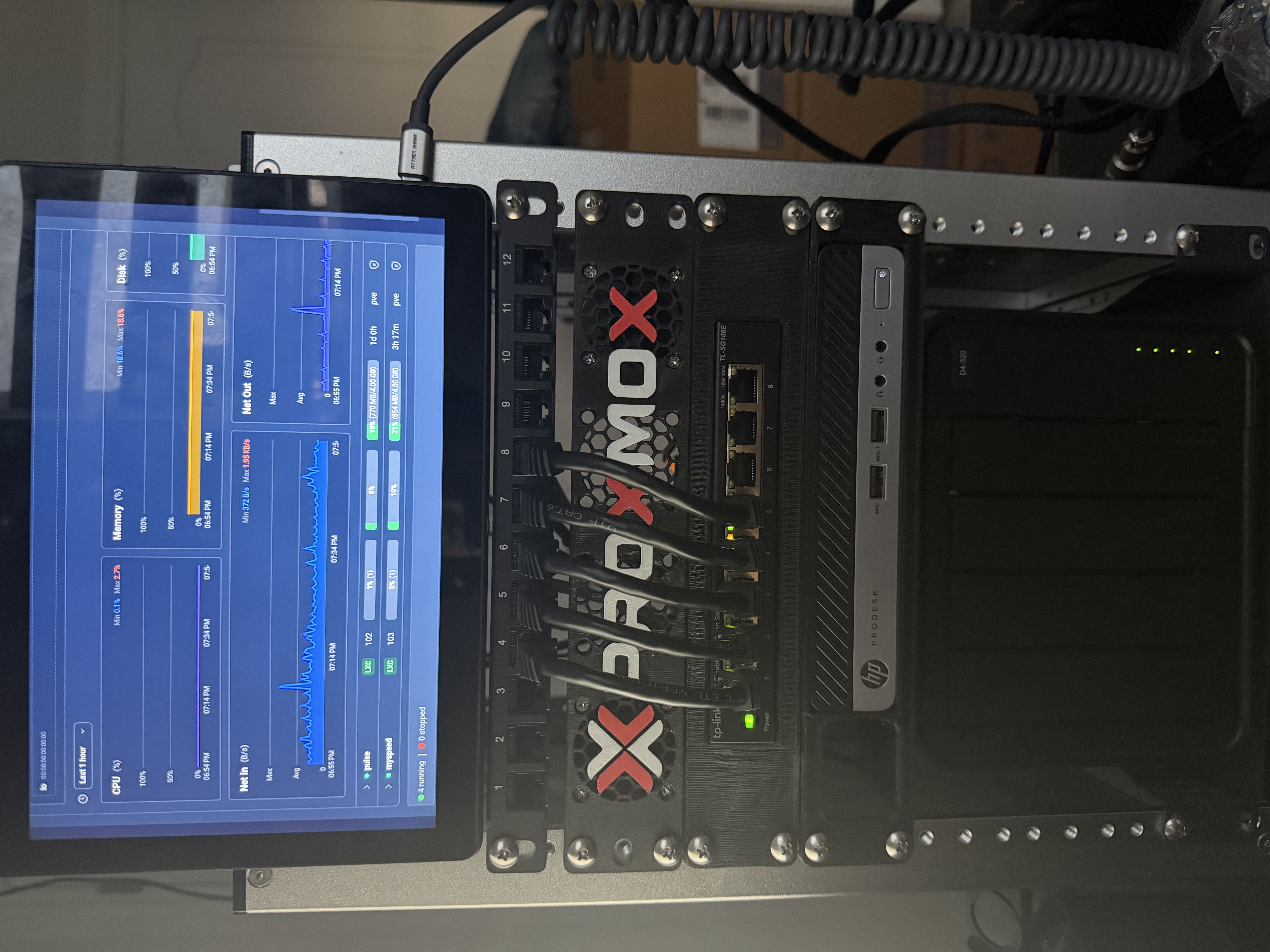 Home lab server rack